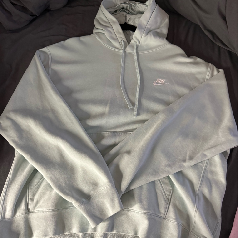 Light Green Hoodie with Logo